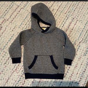 Mini Boden Sherpa lined hooded sweater